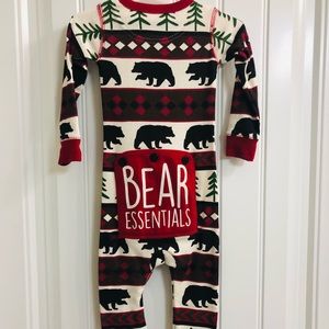 Christmas PJs one piece size 12 months